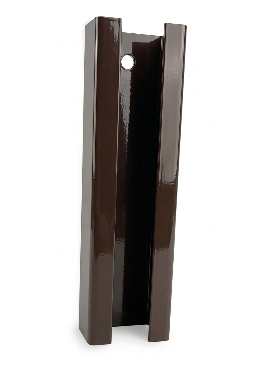 Łącznik słupka ogrodzeniowego 60x40 Brązowy RAL 8017